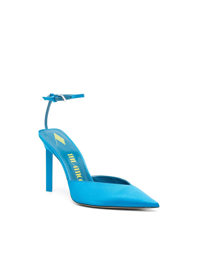 High Heel Pointed Toe Pumps in Turquoise