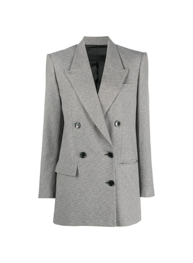 Double Breasted Blazer Jacket in Grey
