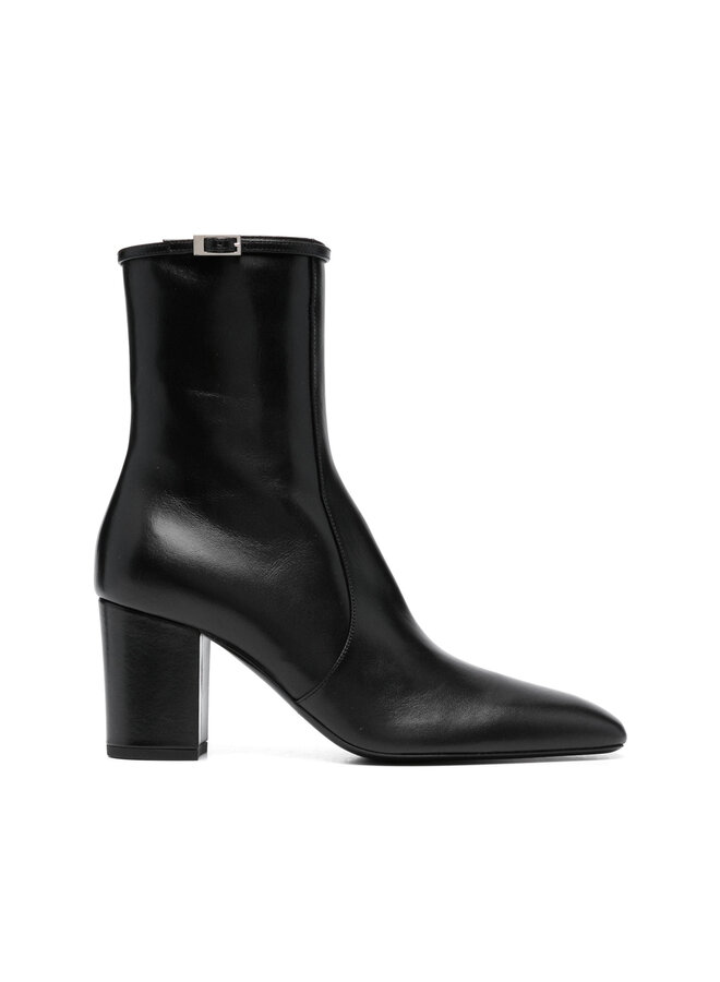 Joelle Mid Heel Ankle Boot in Black