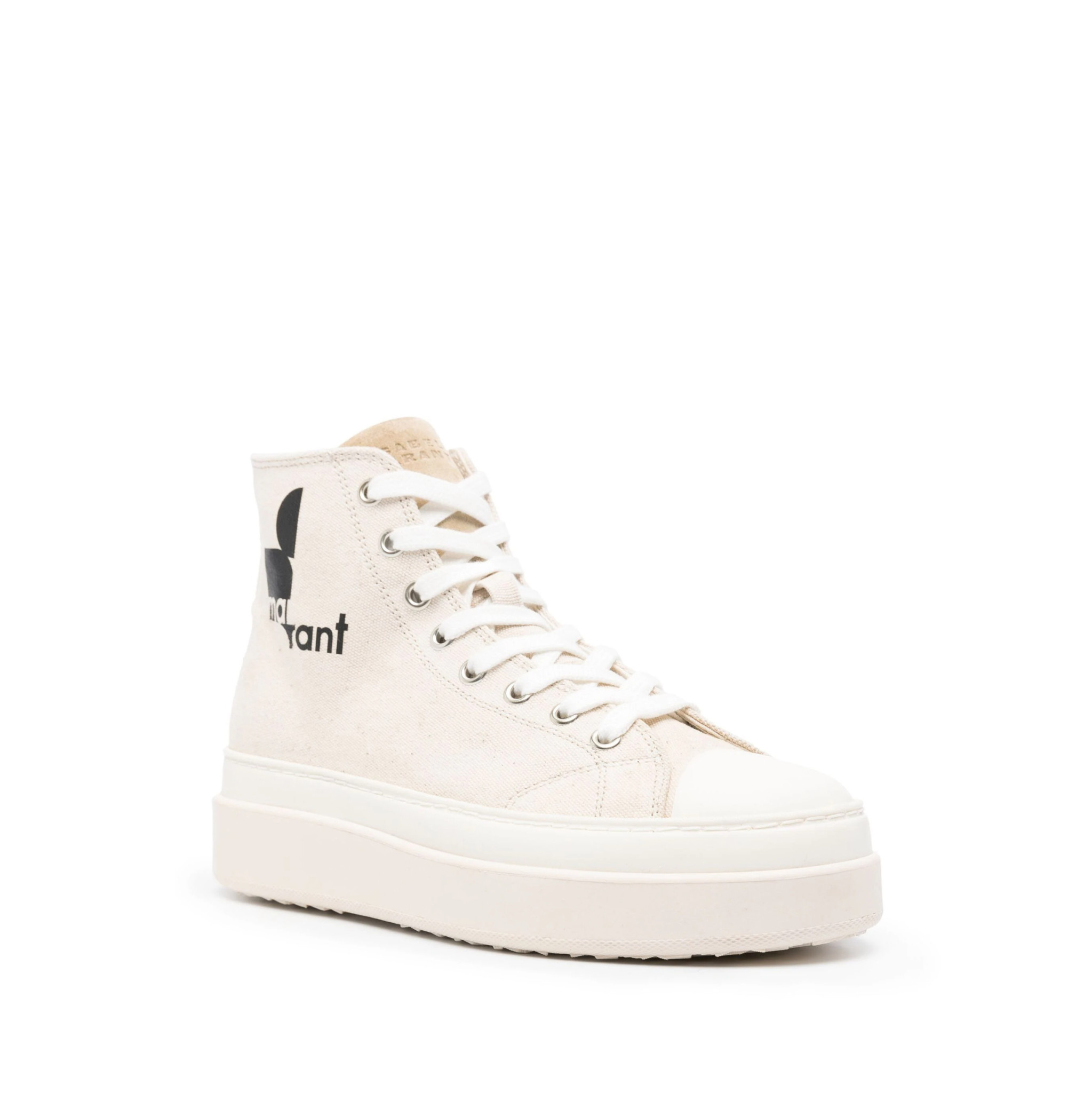 Ecru high top top sneakers