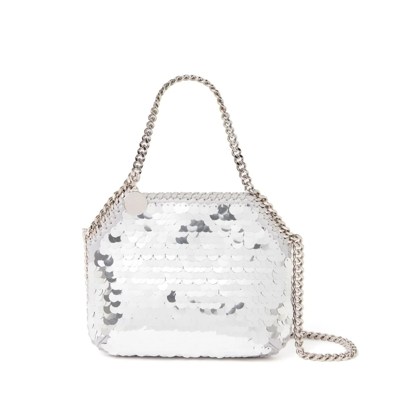 Tiny white shop bag