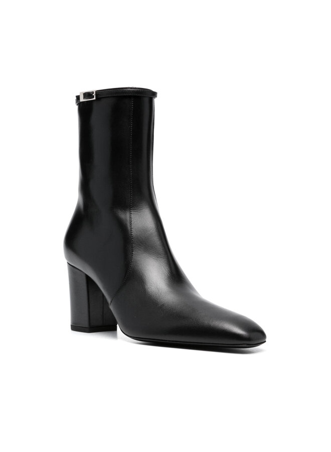 Joelle Mid Heel Ankle Boot in Black