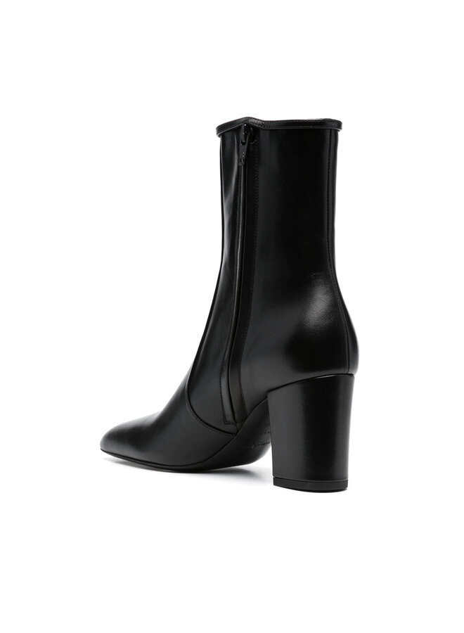 Joelle Mid Heel Ankle Boot in Black