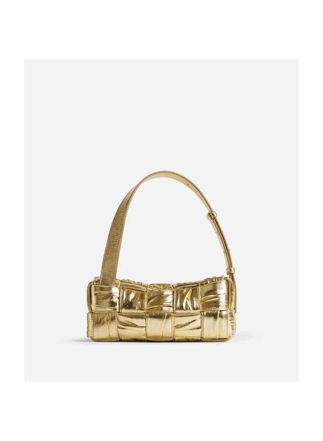 Cassette Mini Shoulder Bag in Gold