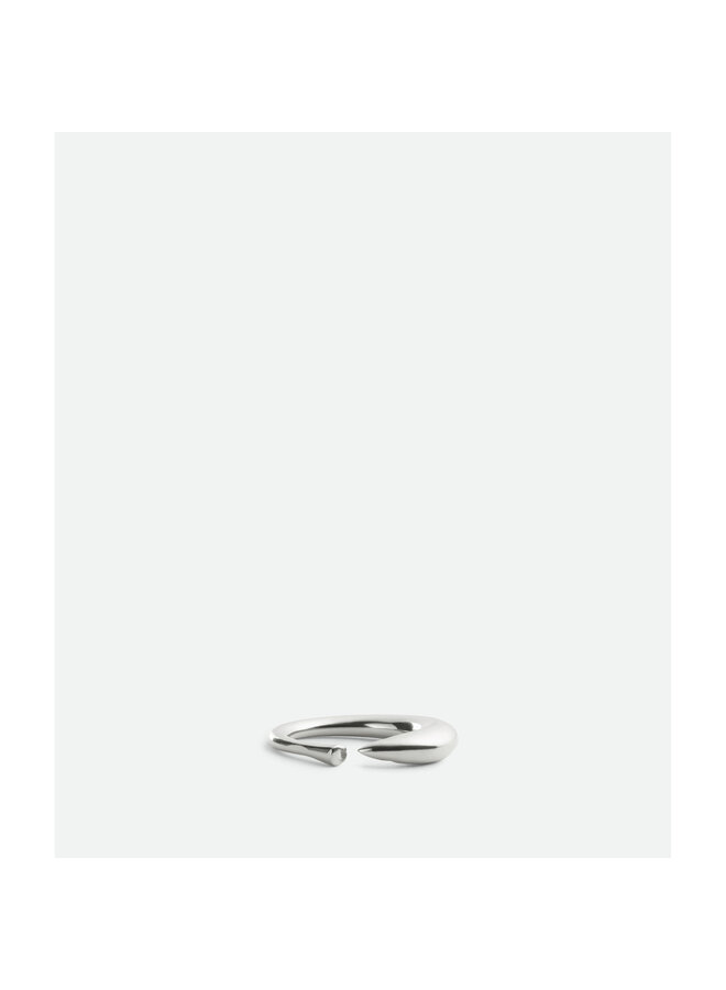 Sardine Shape Ring in Silver