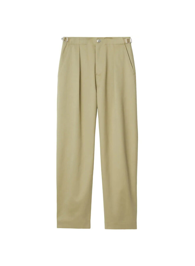 Straight Leg Pants in Khaki Beige