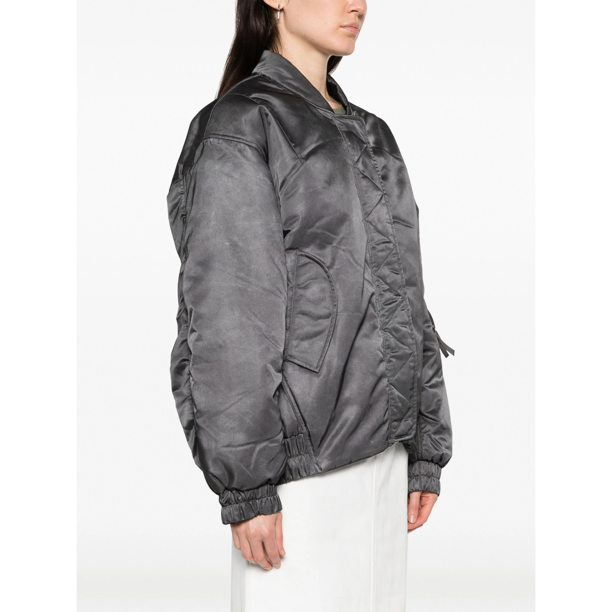 Dark grey store bomber jacket