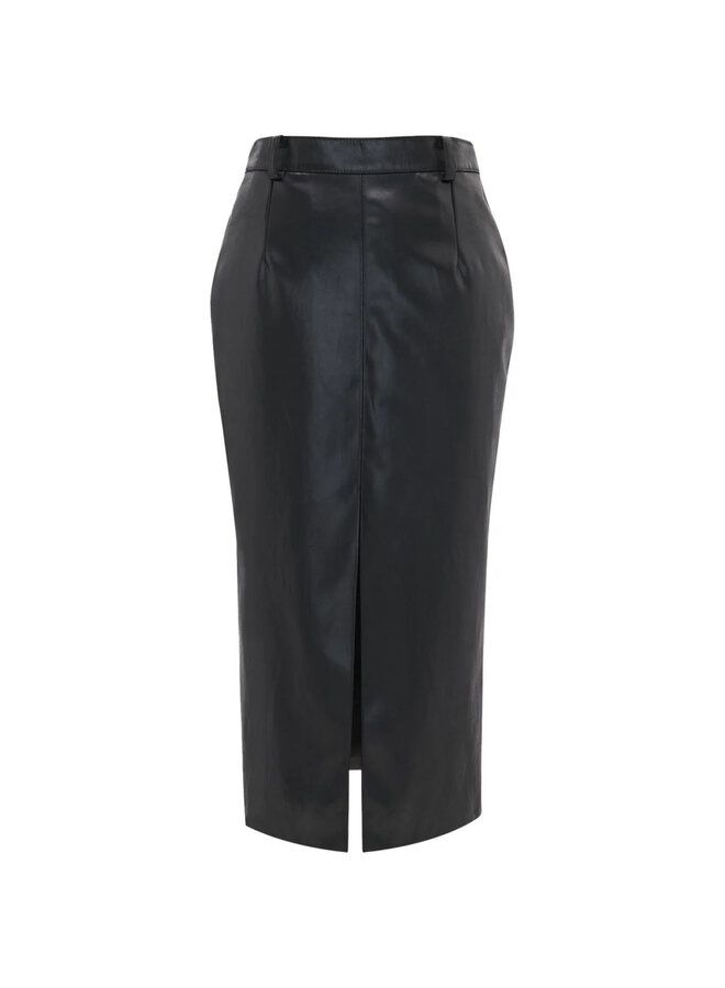 Midi Pencil Skirt in Black
