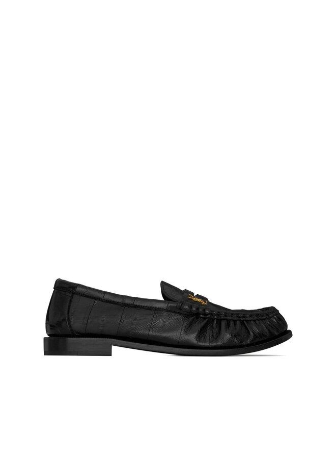 Logo Plaque Flat Loafers