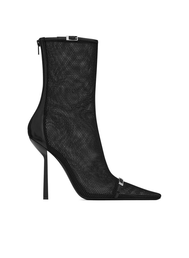 Oxalis High Heel Mesh Boots in Black