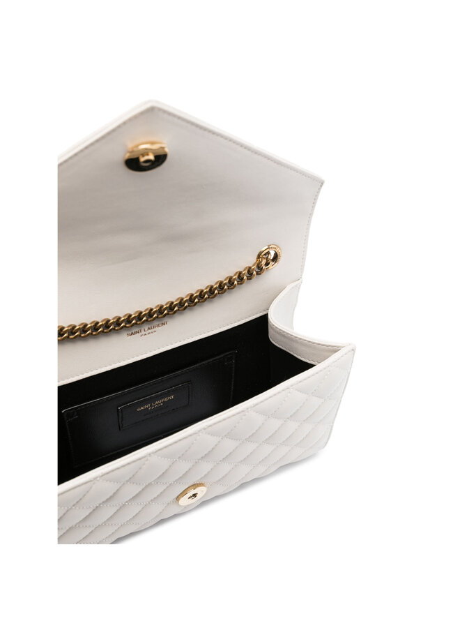 Envelope Small Shoulder Bag in Crema Soft/Gold
