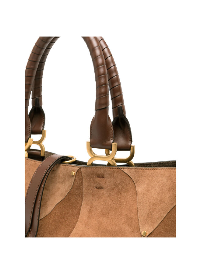 Marcie Small Tote Bag in Caramel Brown