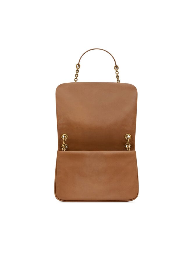 Jamie Chain Shoulder Bag in Caramel/Gold