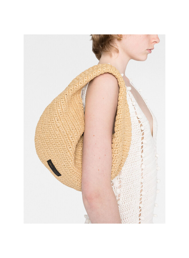 Olivia Medium Shoulder Bag in Natural