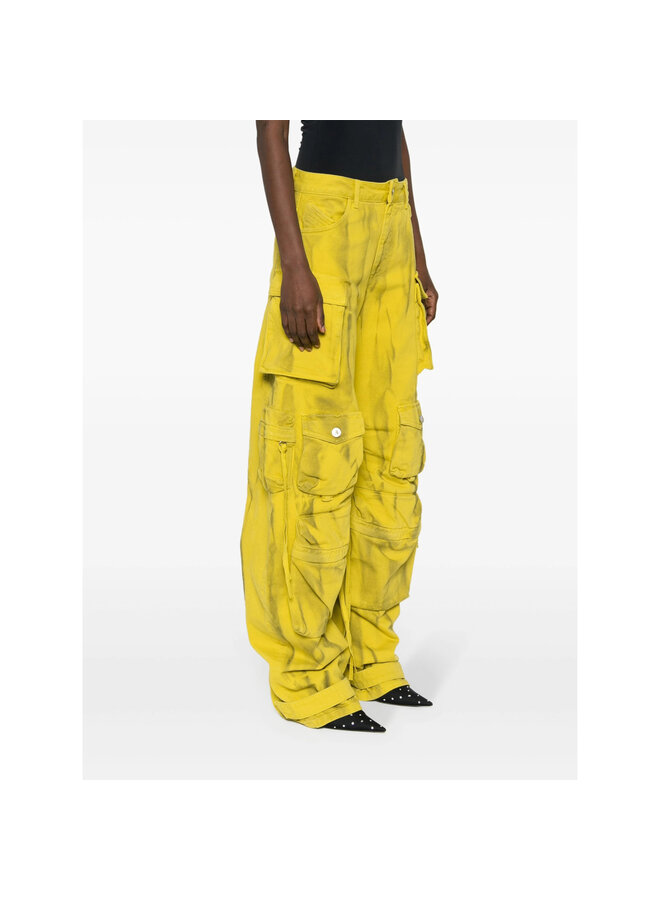 Fern Cargo Oversized Pants in Yellow