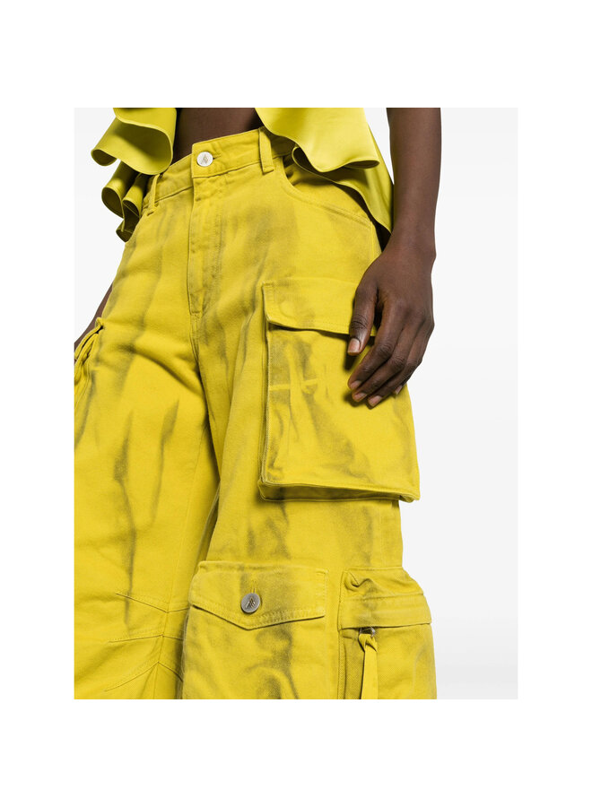 Fern Cargo Oversized Pants in Yellow