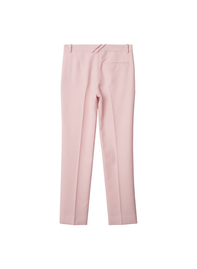 Mid Waist Tailored Pants in Light Pink