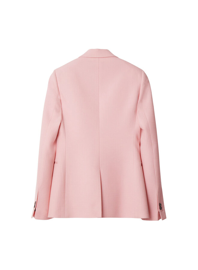 Single Breasted Blazer Jacket in Light Pink