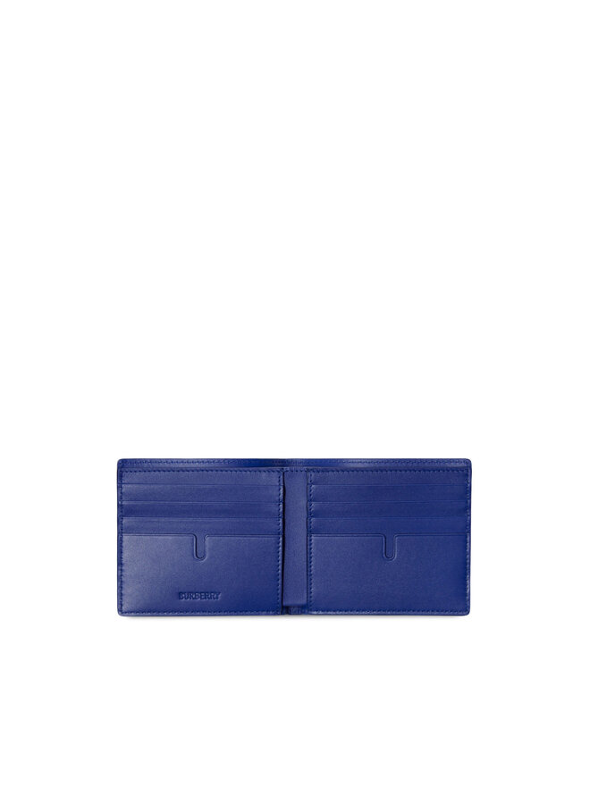 Equestrian Knight Folded Wallet in Bright Blue