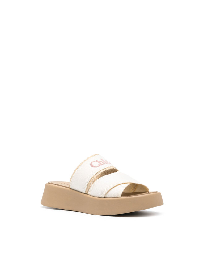 Mila Logo Platform Slides in Beige