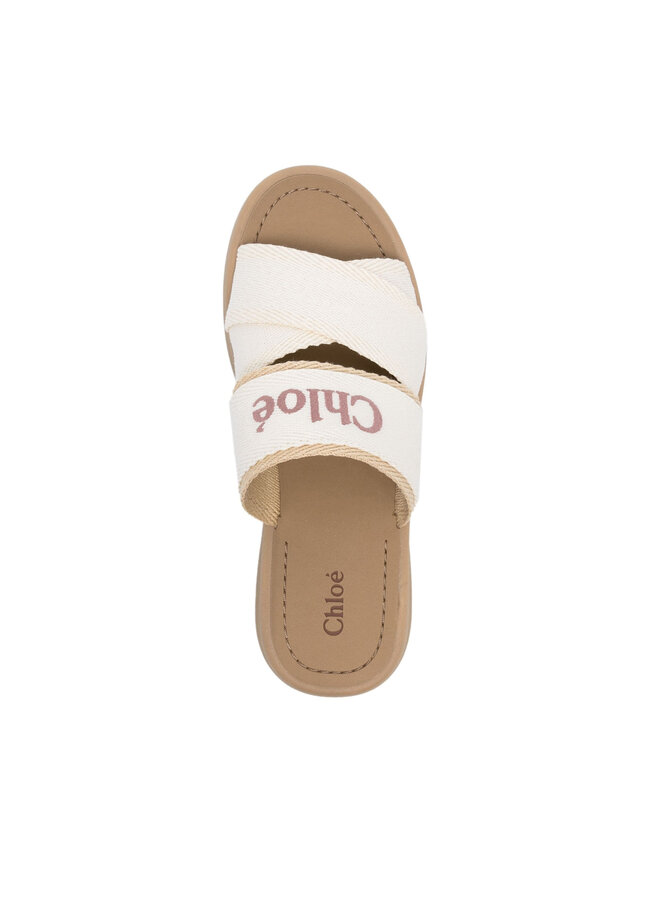 Mila Logo Platform Slides in Beige