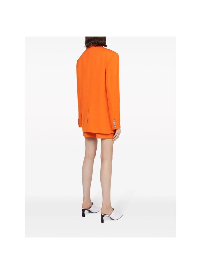 Short Tailored Shorts in Bright Orange