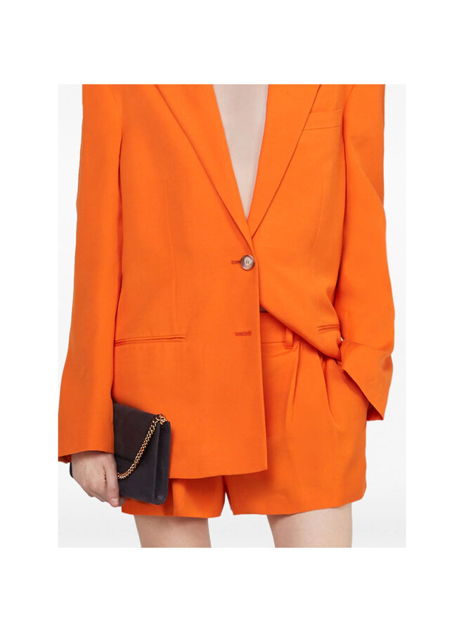 Short Tailored Shorts in Bright Orange