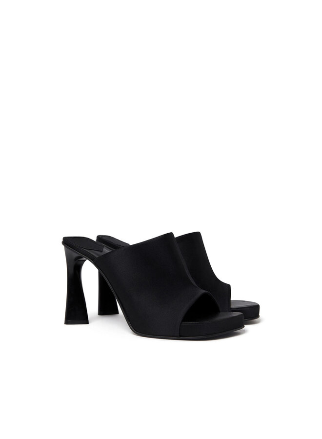 Elsa High Heel Mules in Black