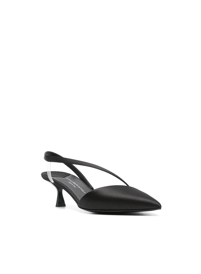 Stella Iconic D'Orsay Low Heel Pumps in Black