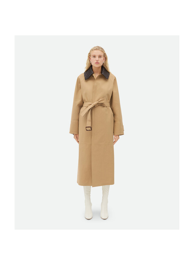 Long Water Repellent Trench Coat