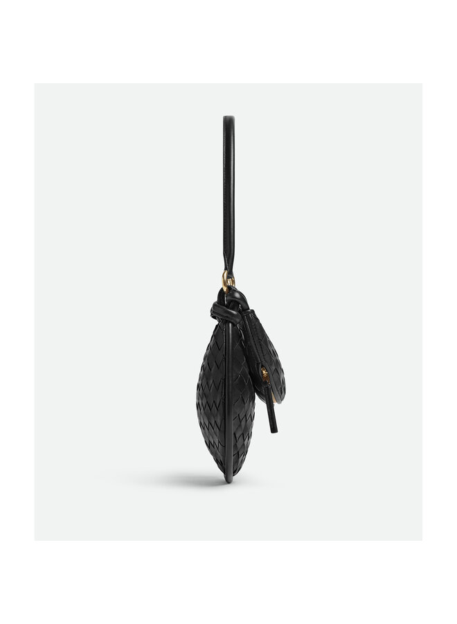 Gemelli Small Shoulder Bag in Black