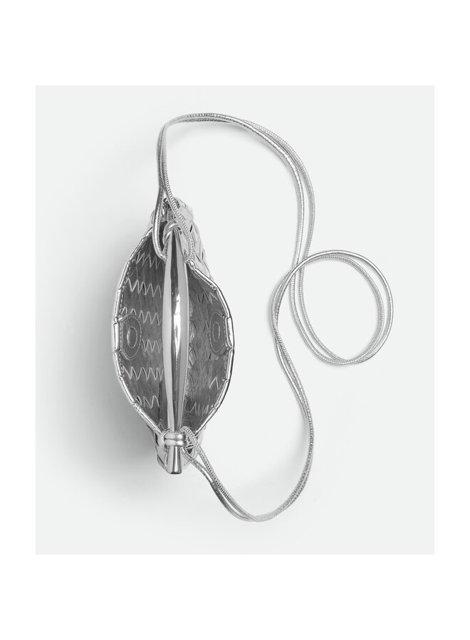Mini Sardine Crossbody Bag in Silver