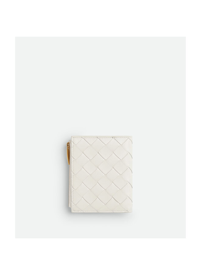 Small Wallet with Coin Purse in White