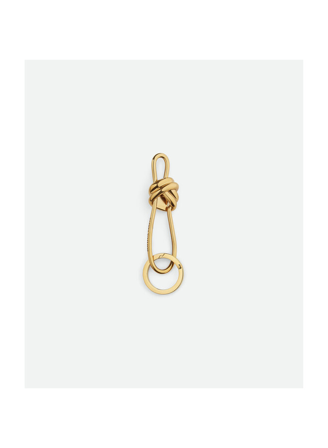 Knot Metal Keyring in Gold