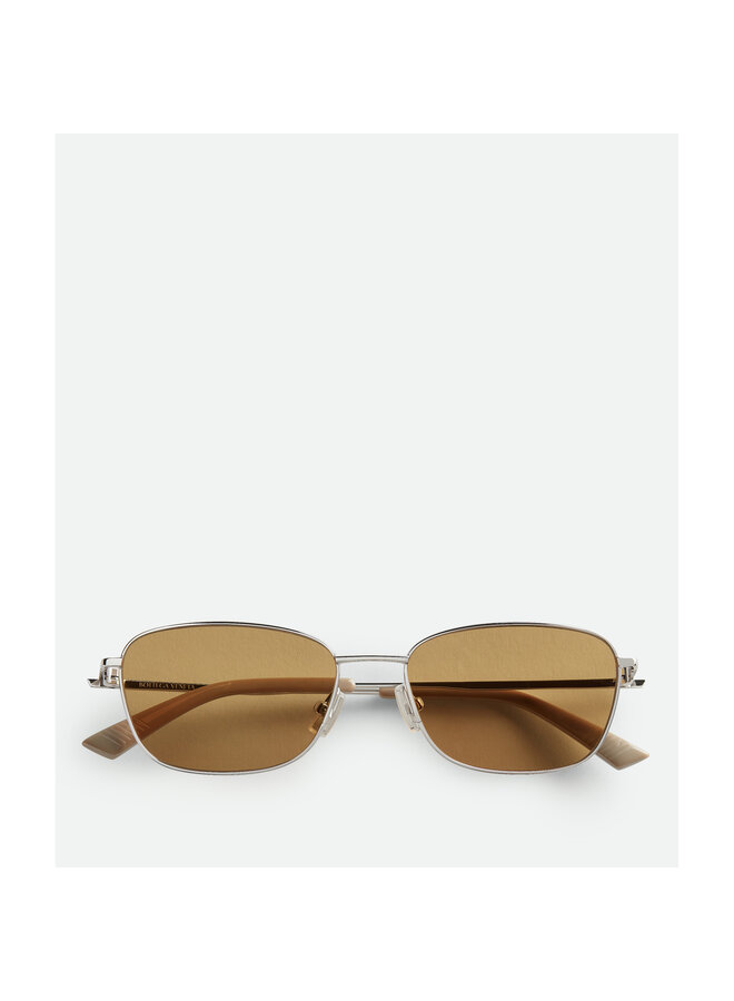 Square Frame Sunglasses in Silver