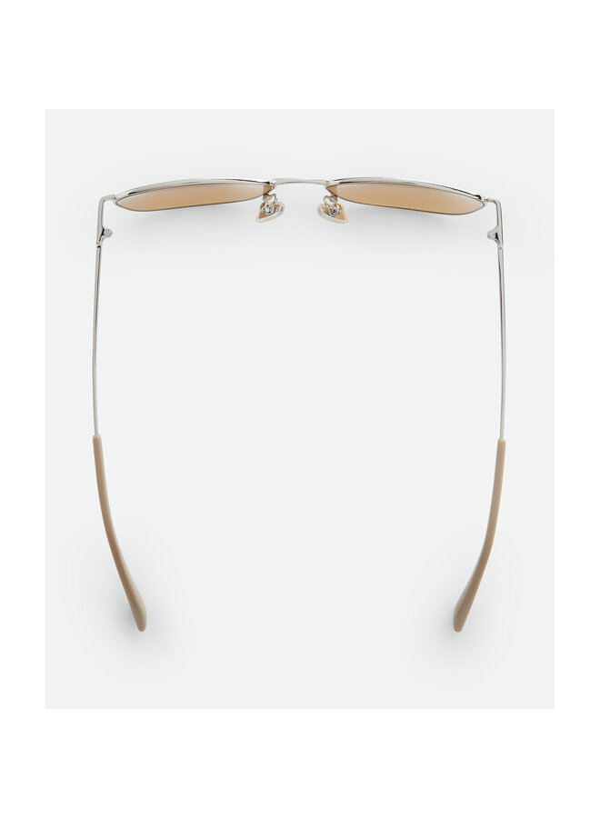 Square Frame Sunglasses in Silver