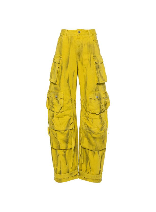 Fern Cargo Oversized Pants in Yellow