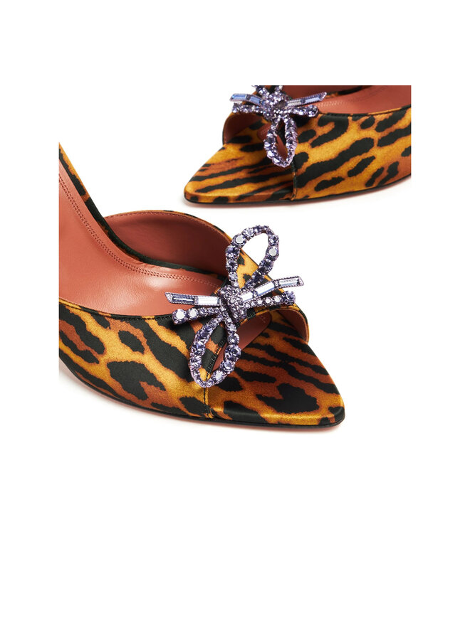 Rosie High Heel Mules in Leopard Print