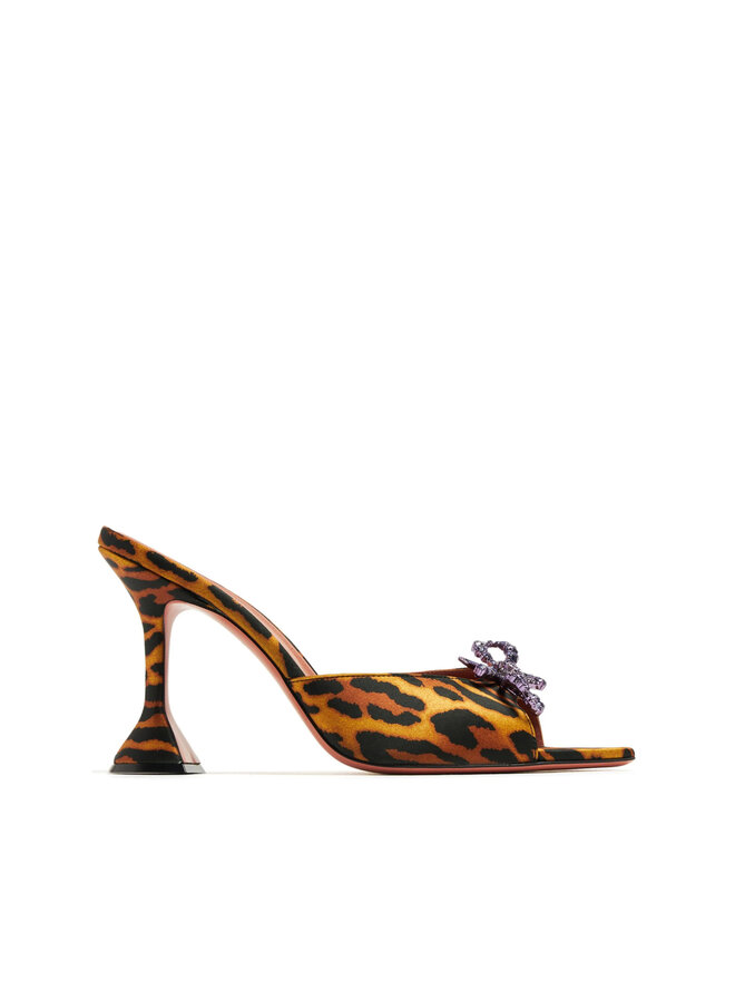 Rosie High Heel Mules in Leopard Print