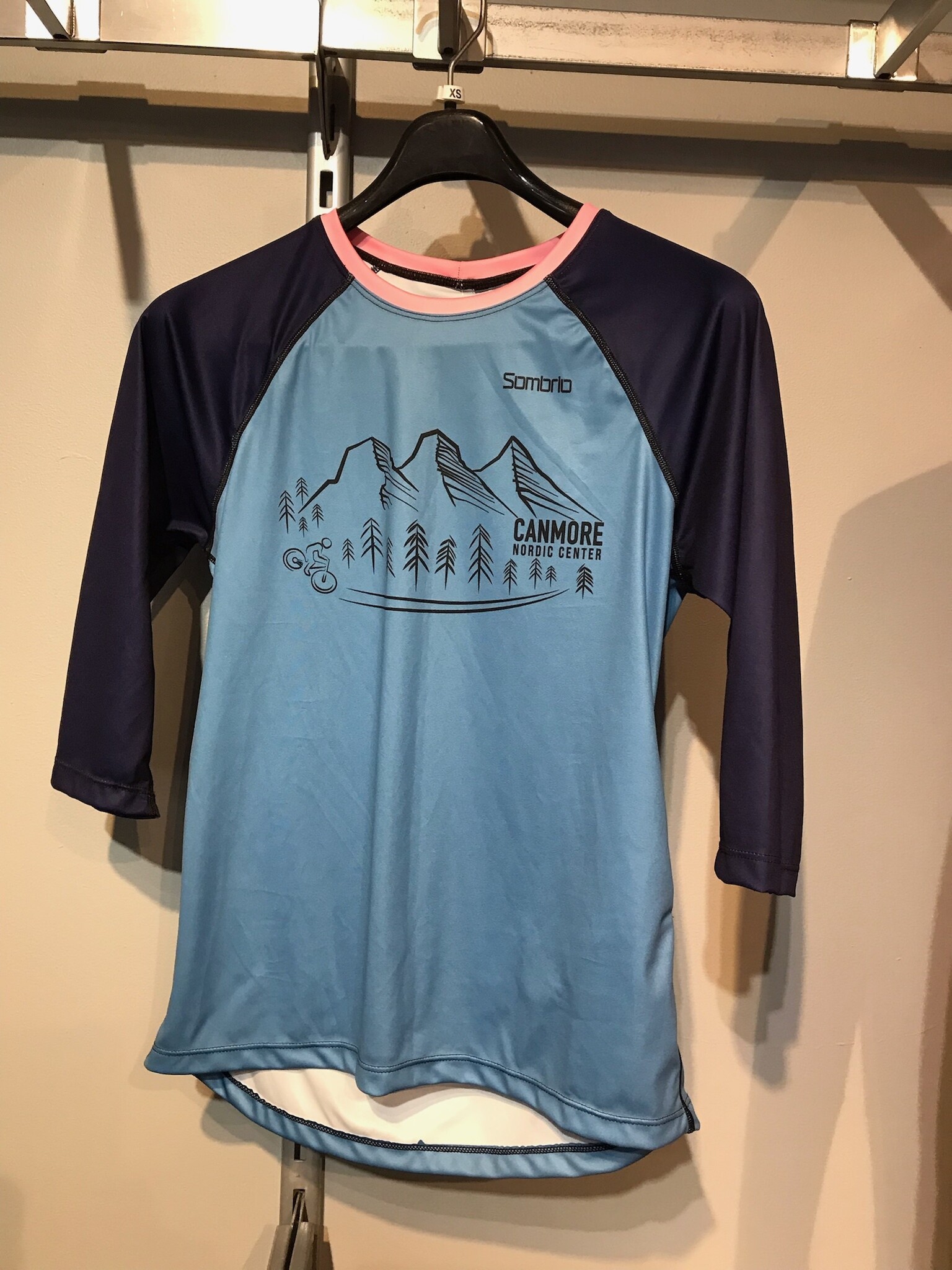 Women's Canmore Nordic Centre Biker Jersey 3/4 Sleeve Trail Sports Inc.