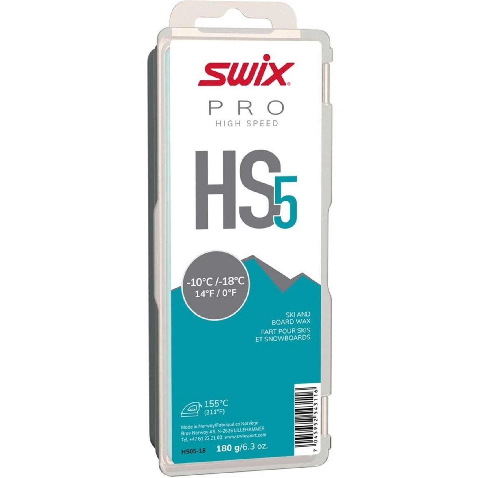 Swix HF6X Blue, -5°C/-10°C, 180g -5°C/-10°C | Insider Sportshop