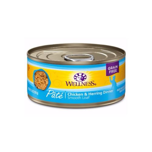 Wellness Chicken & Herring Wet Cat Food 3.2oz can - each Wellness Chicken & Herring Wet Cat Food 3.2oz can - each