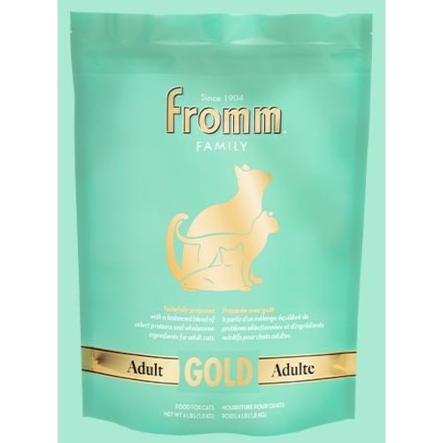Fromm Gold Adult Dry Cat Food 4lb (Green) Fromm Gold Adult Dry Cat Food 4lb (Green)