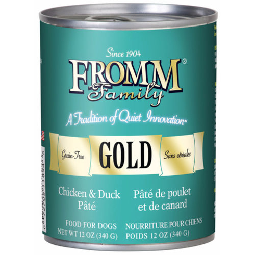 Fromm Gold Grain Free Chicken & Duck Pâté Wet Dog Food 12.2oz Fromm Gold Grain Free Chicken & Duck Pâté Wet Dog Food 12.2oz