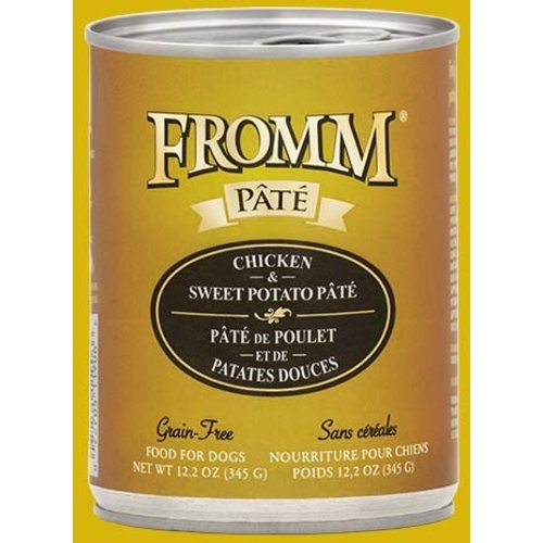 Fromm Gold Grain Free Chicken & Sweet Potato Pâté Wet Dog Food 12.2oz Fromm Gold Grain Free Chicken & Sweet Potato Pâté Wet Dog Food 12.2oz