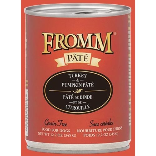Fromm Gold Grain Free Turkey & Pumpkin Pâté Wet Dog Food 12.2oz Fromm Gold Grain Free Turkey & Pumpkin Pâté Wet Dog Food 12.2oz