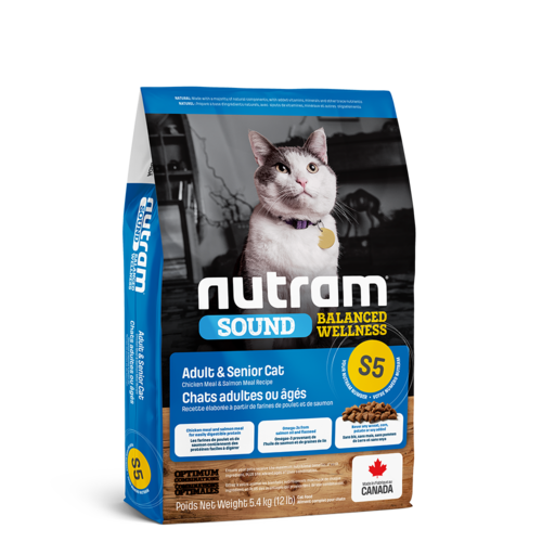 Nutram Cat S5 Sound Adult Dry 5.4kg Nutram Cat S5 Sound Adult Dry 5.4kg