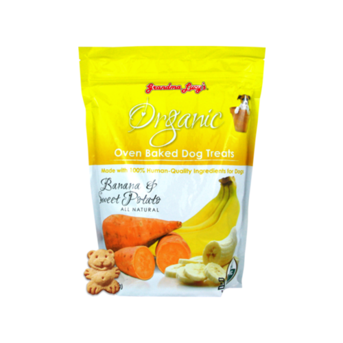 Grandma Lucy's Organic Banana & Sweet Potato Baked Dog Treats 14oz Grandma Lucy's Organic Banana & Sweet Potato Baked Dog Treats 14oz