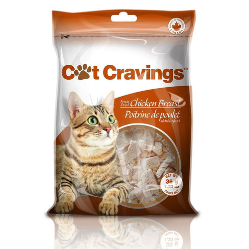 Cat Cravings Freeze Dried Chicken Breast 35g Cat Cravings Freeze Dried Chicken Breast 35g