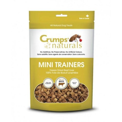 Crumps Mini Trainers Freeze Dried Beef Liver Bites 105g Crumps Mini Trainers Freeze Dried Beef Liver Bites 105g